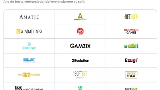 spillutviklere hos pledoo casino