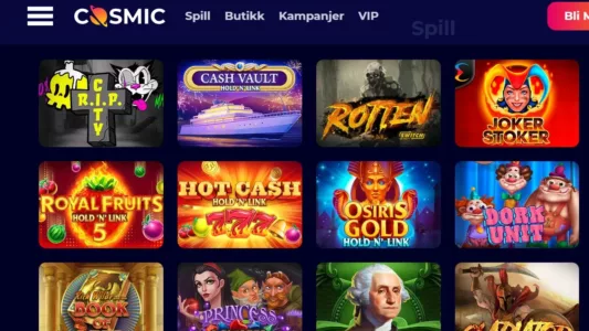 cosmicslot casino norge omtale