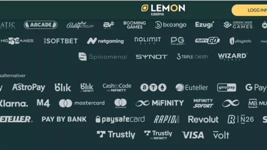 lemon casino betalingsmetoder og spilleverandører