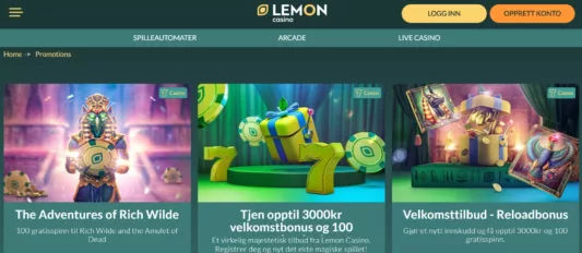 lemon casino bonuser og kampanjer