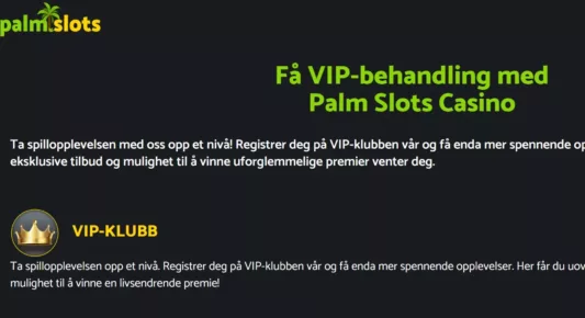 palm slots casino vip