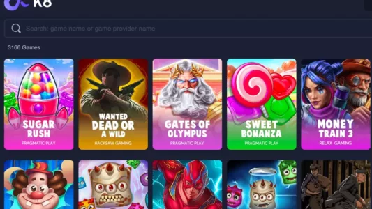 k8.io casino spillutviklere