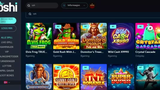 oshi casino spill