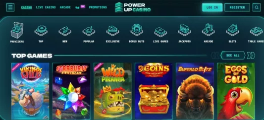 powerup casino norge