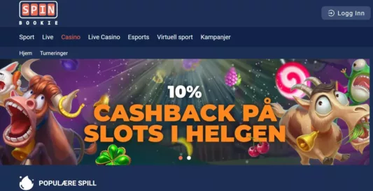 spin bookie casino norge omtale