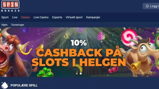 spin bookie casino norge omtale
