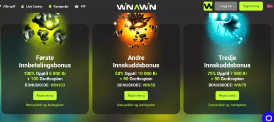 winawin casino bonuser og kampanjer