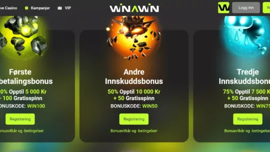 winawin casino bonuser og kampanjer