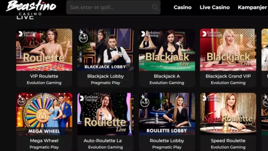 beastino live casino