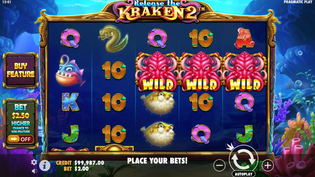 release the kraken 2 spilleautomat