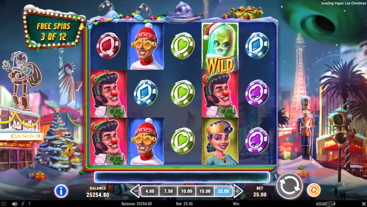 invading vegas las christmas spilleautomat