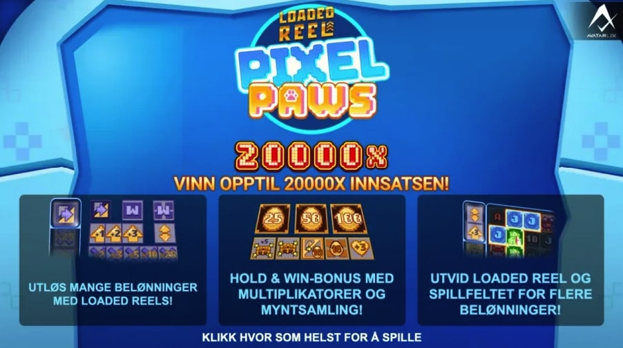pixel paws spilleautomat