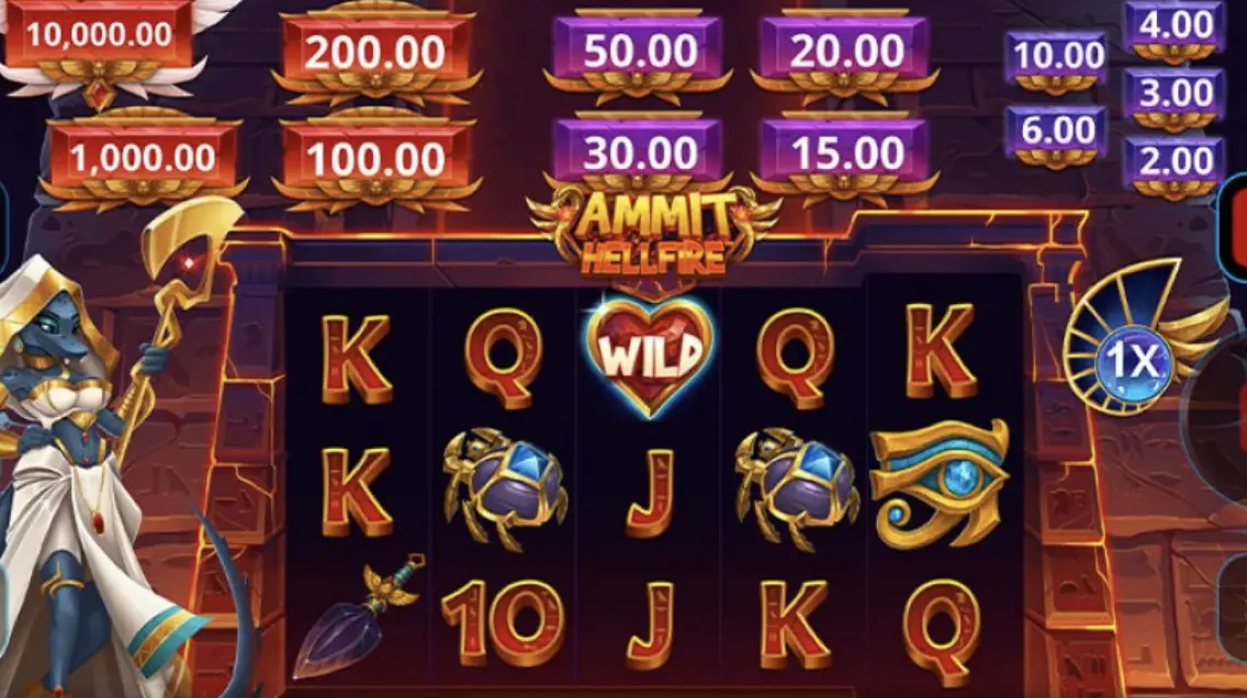 ammit hellfire spilleautomat
