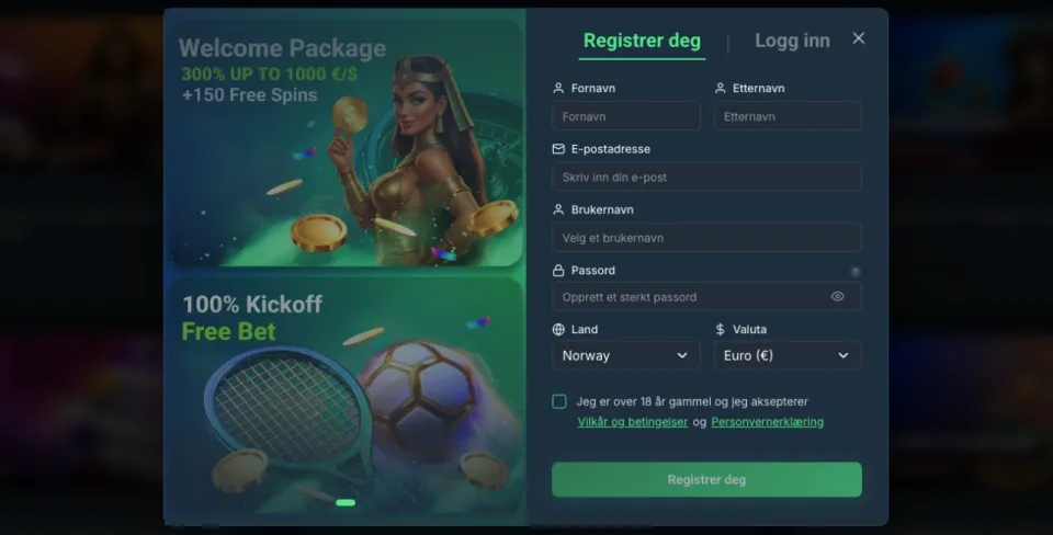 betportal casino norge