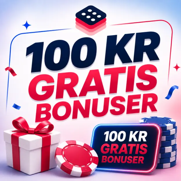 100 kr gratis casino 2026: Beste tilbud
