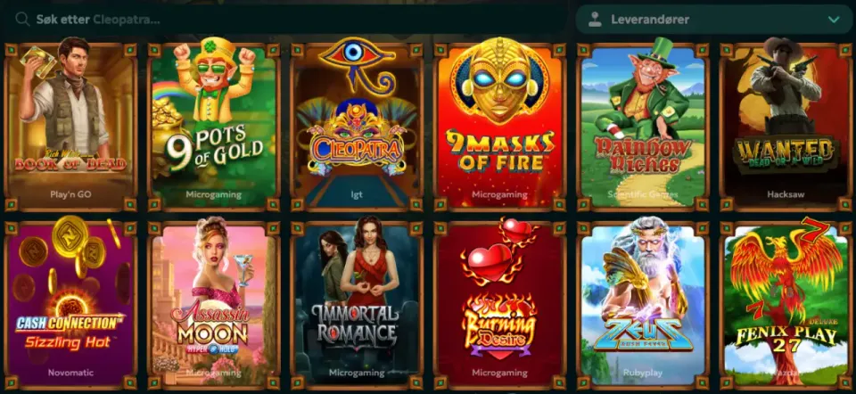 spill hos rivo casino norge